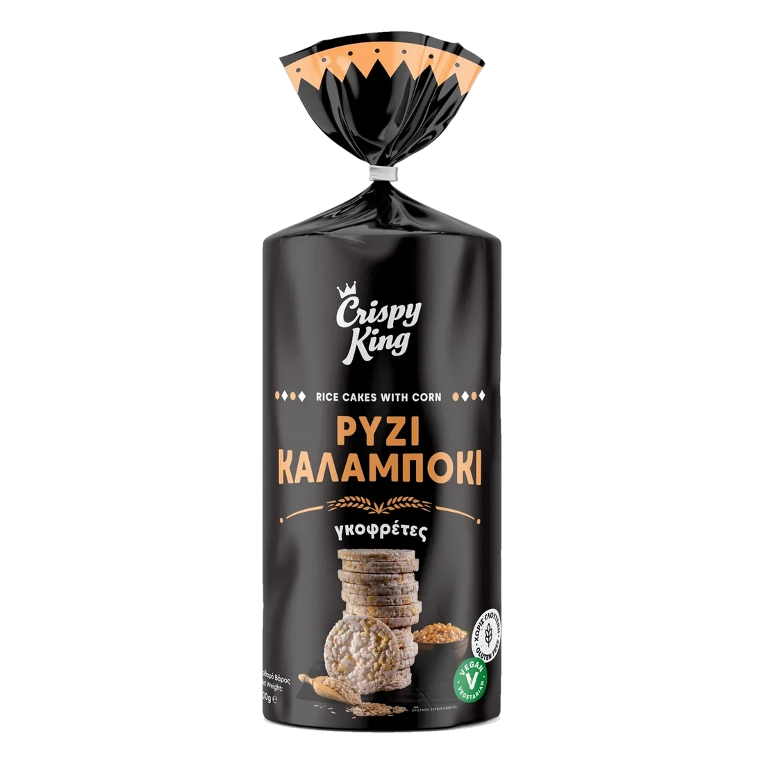 CRISPY KING ΡΥΖΟΓΚΟΦΡΕΤΕΣ ΜΕ ΚΑΛΑΜΠΟΚΙ 100g